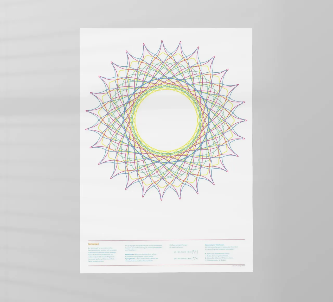 Spirograph Series - B01 pellicola backlit da zimmerkunst