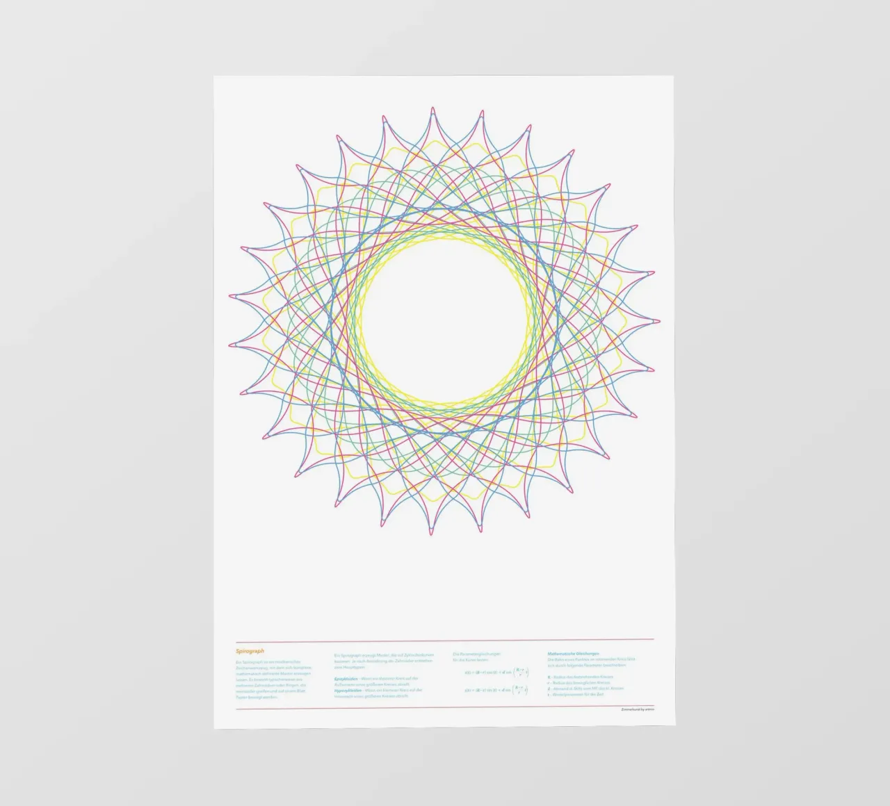 Spirograph Series - B01 pellicola backlit da zimmerkunst