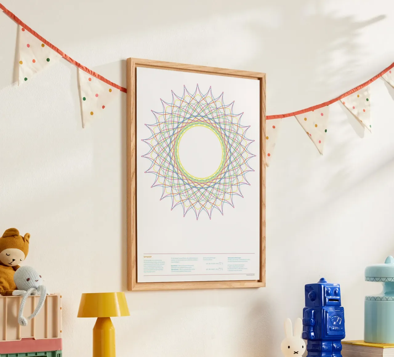 Spirograph Series - B01 plexiglass con Cornice Artbox da zimmerkunst
