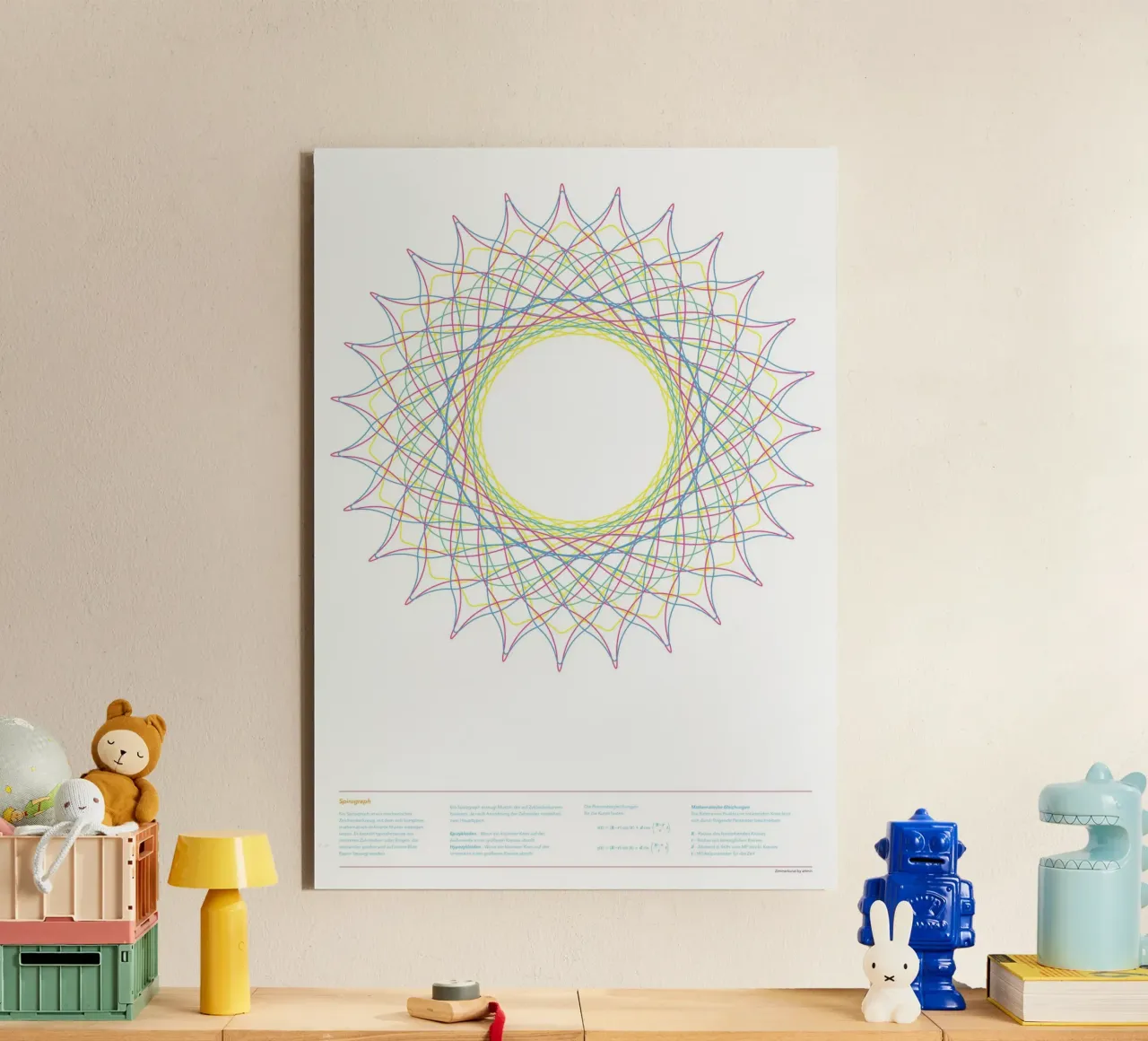 Spirograph Series - B01 alluminio dibond da zimmerkunst