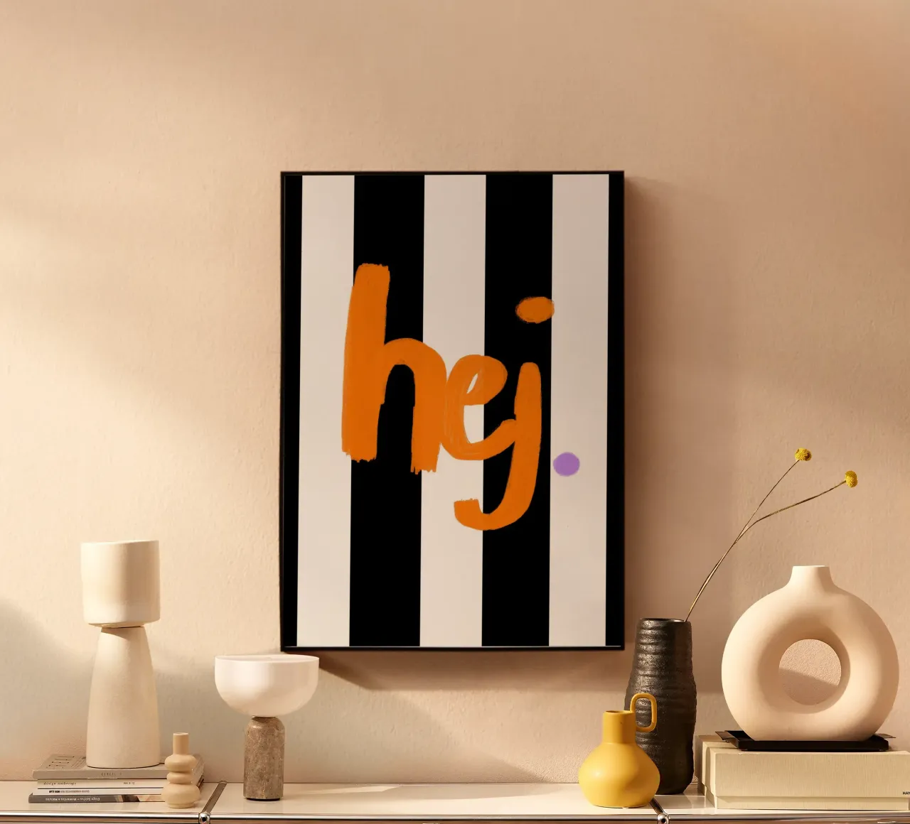 hej stripes plexiglass da Hej Ibiza by Ute Arnold