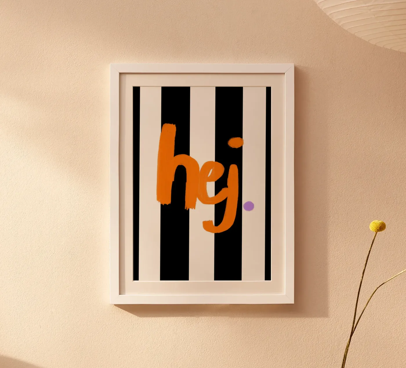 hej stripes poster da Hej Ibiza by Ute Arnold