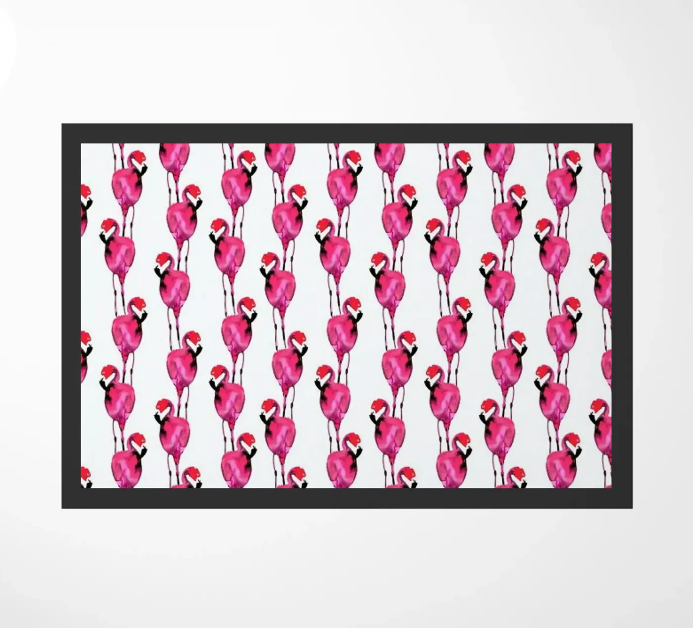 Flamingo II doormat by Amy Sia