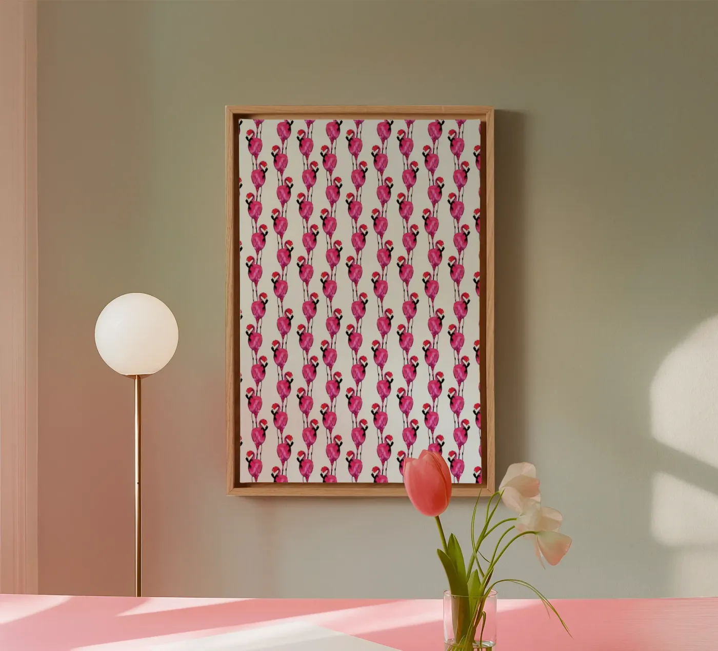 Flamingo II canvas van Amy Sia