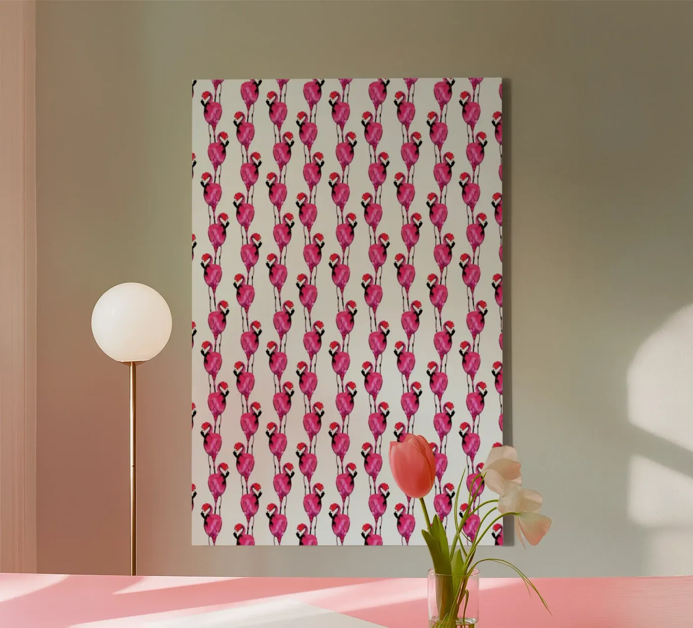 Flamingo II canvas van Amy Sia