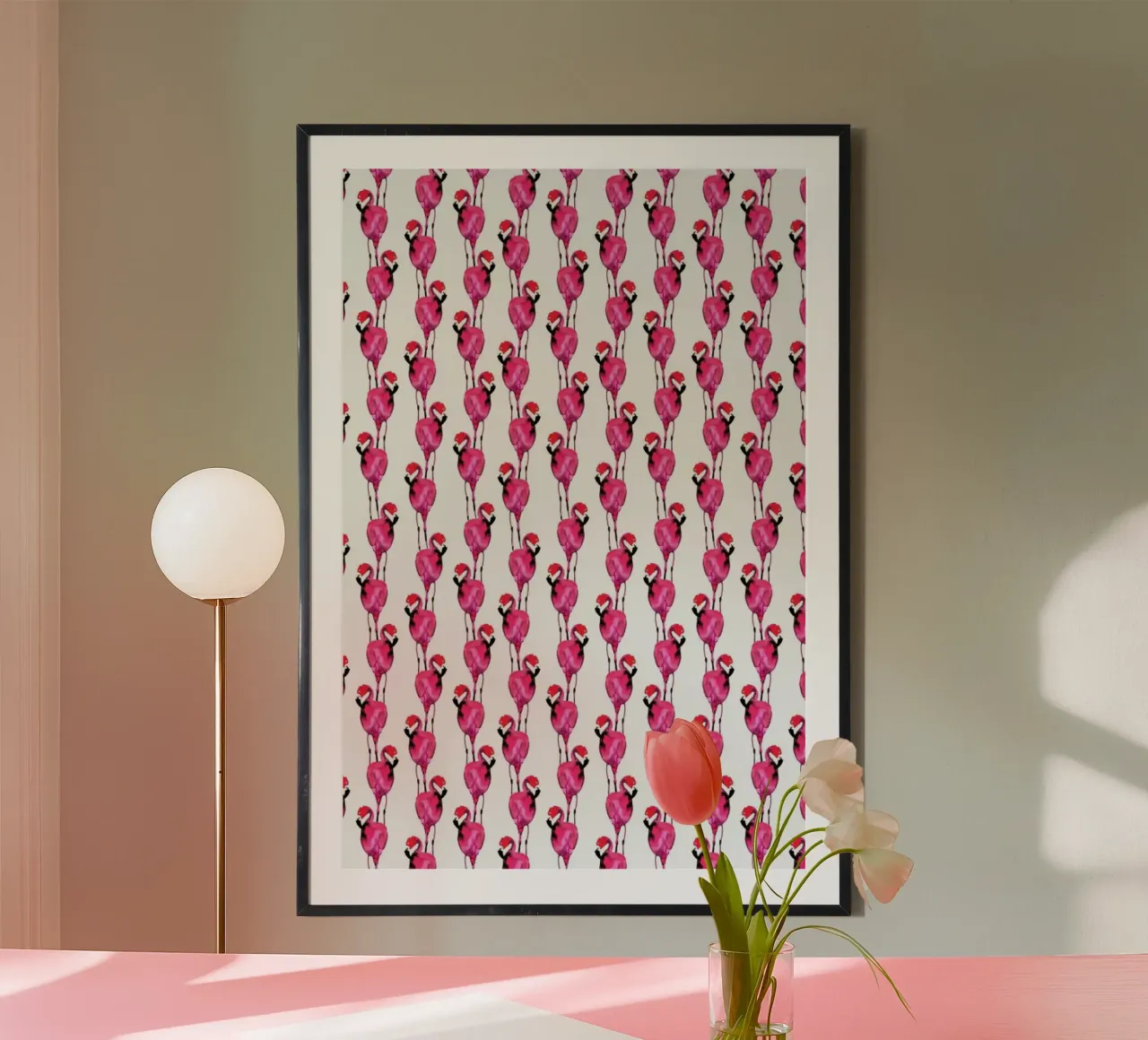 Flamingo II poster da Amy Sia