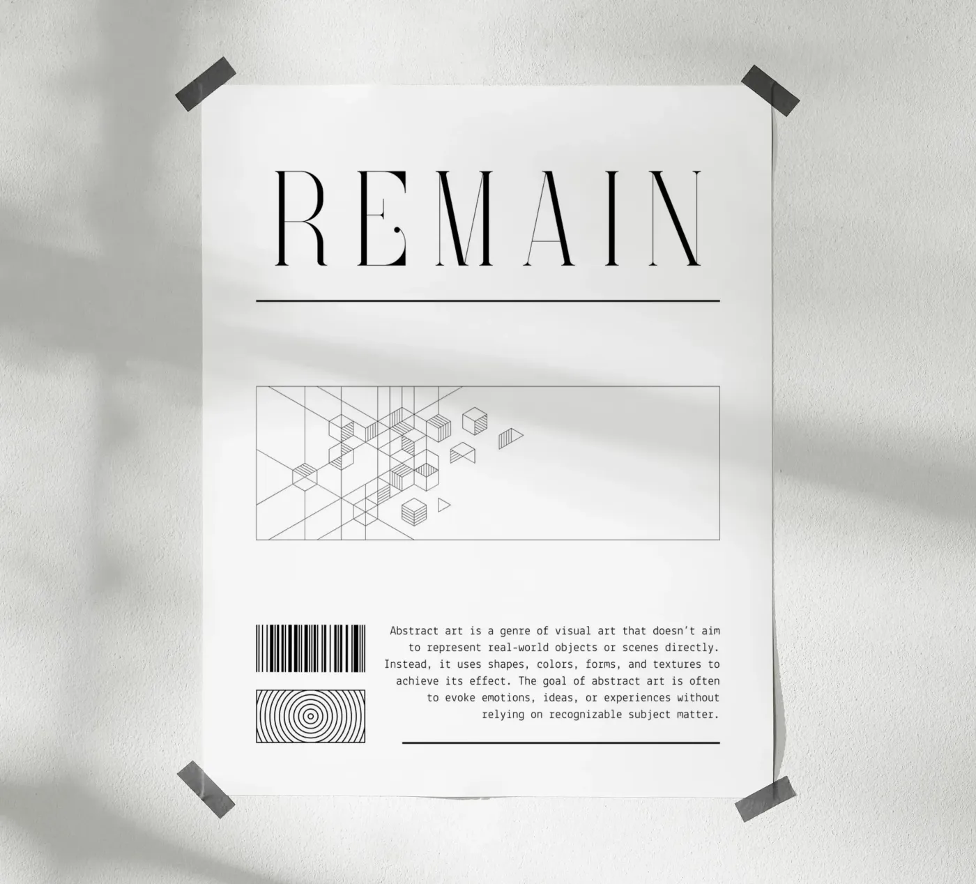 REMAIN | 08 poster da SMRT STUDIO
