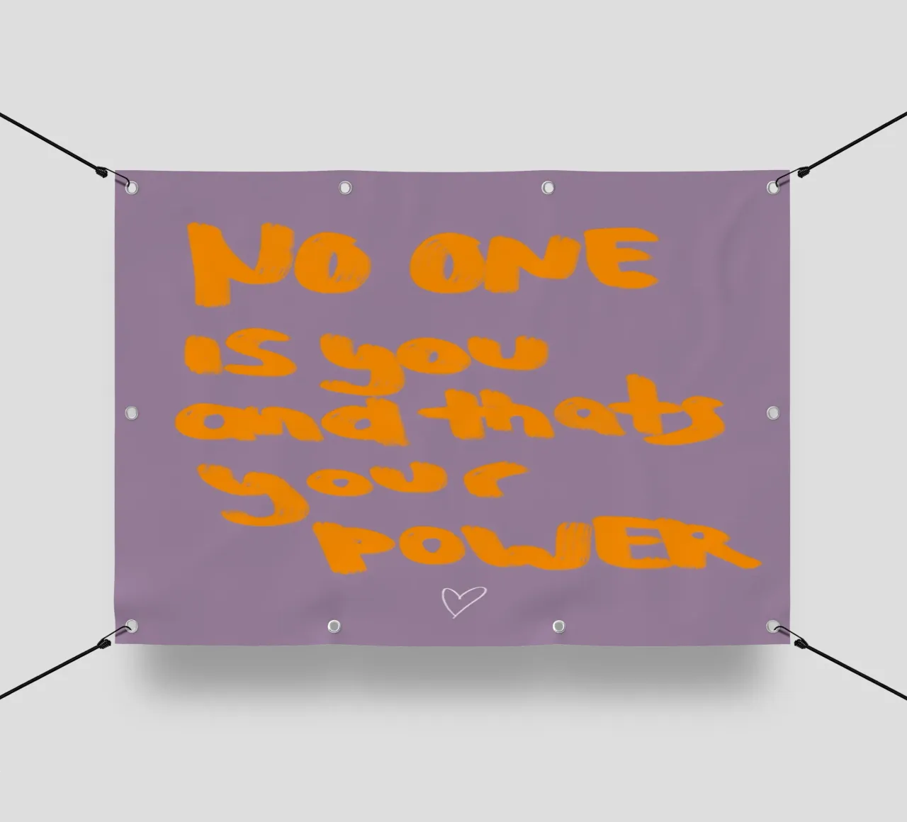 No one is you and that's your power telo in pvc da Hej Ibiza by Ute Arnold