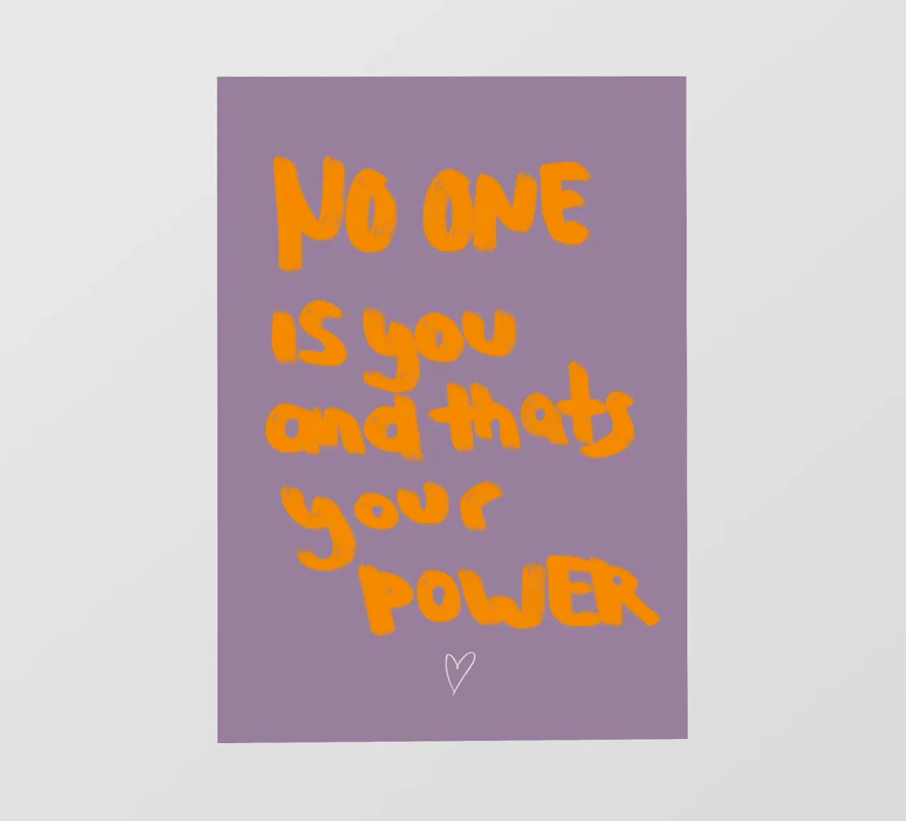 No one is you and that's your power telo in pvc da Hej Ibiza by Ute Arnold