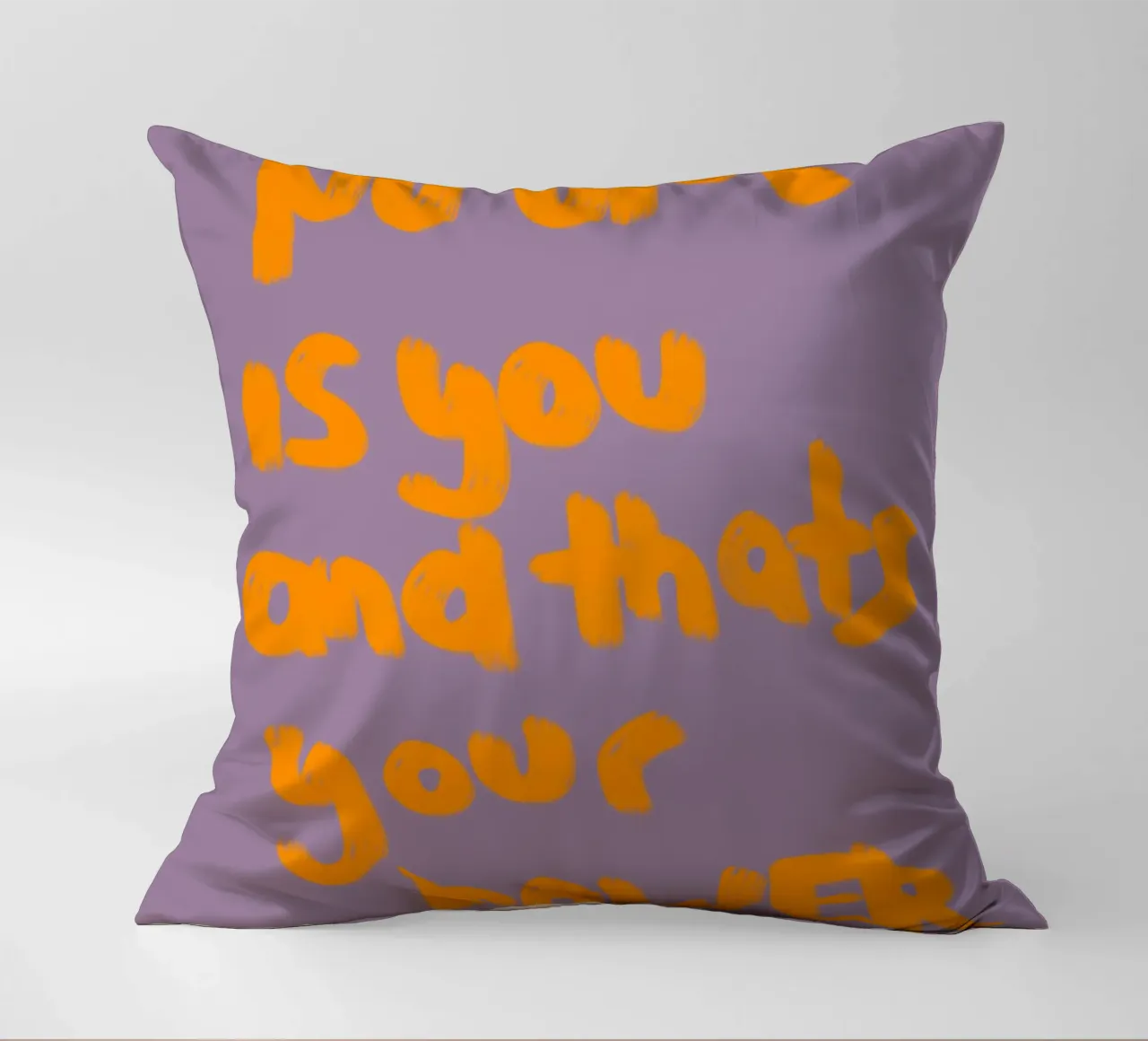 No one is you and that's your power cuscino da Hej Ibiza by Ute Arnold