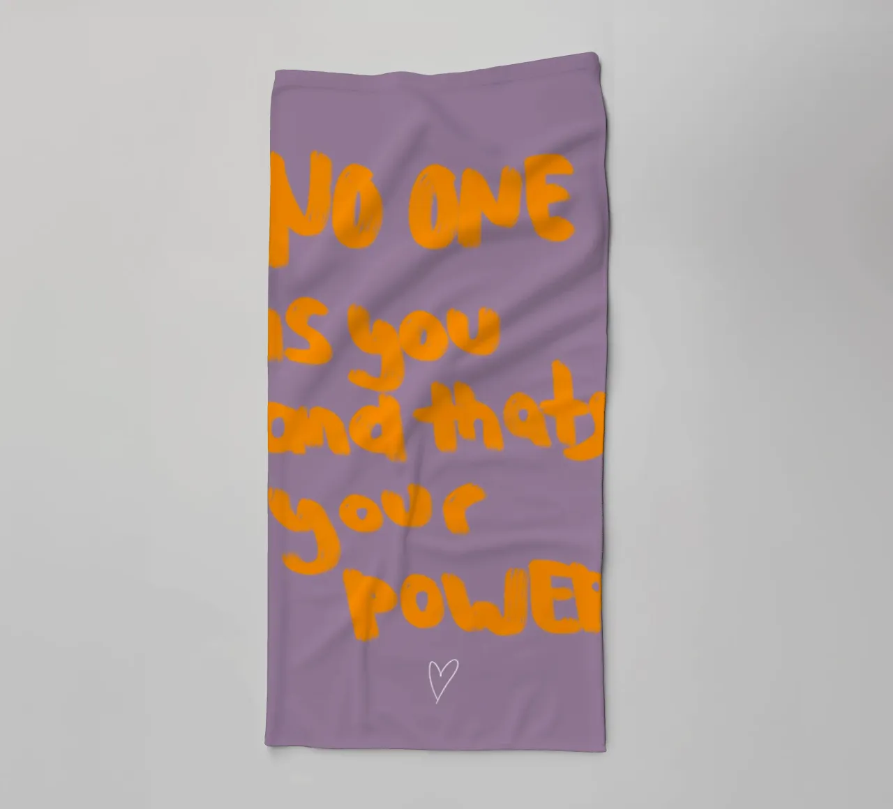 No one is you and that's your power towel by Hej Ibiza by Ute Arnold