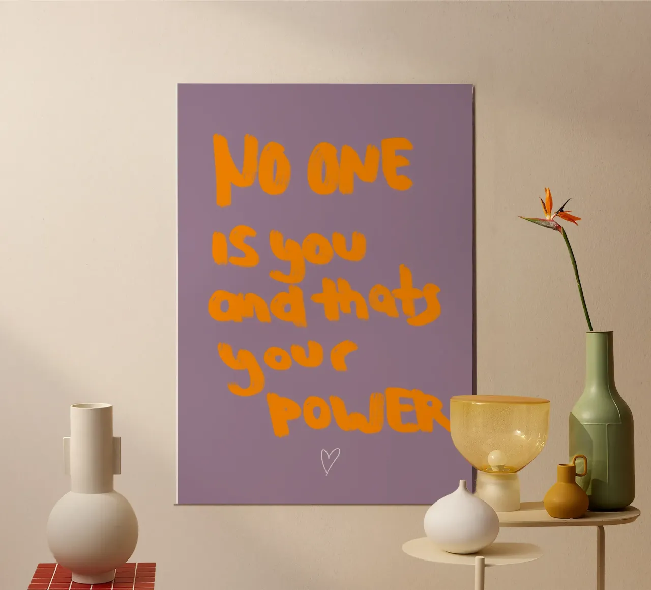 No one is you and that's your power alluminio dibond da Hej Ibiza by Ute Arnold
