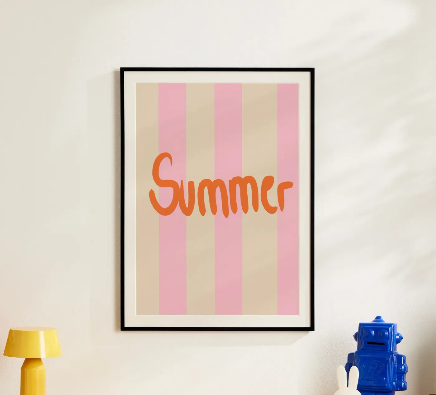 Summer stripes poster da Hej Ibiza by Ute Arnold