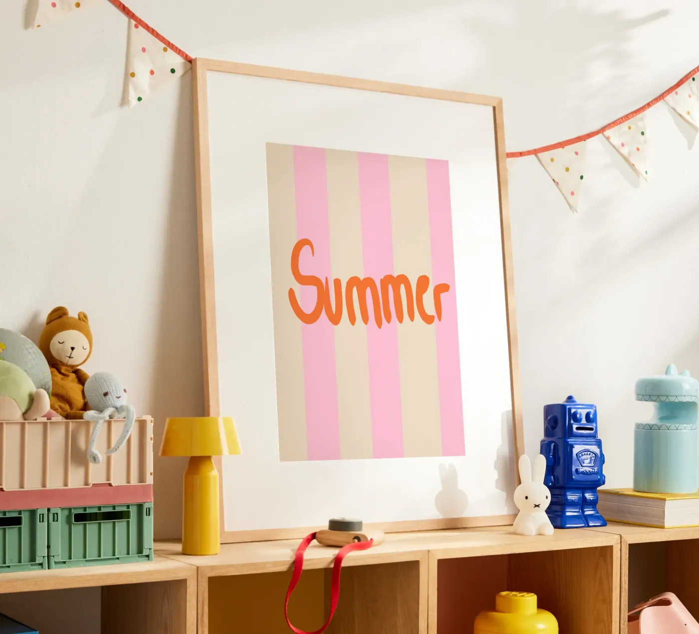 Summer stripes poster da Hej Ibiza by Ute Arnold