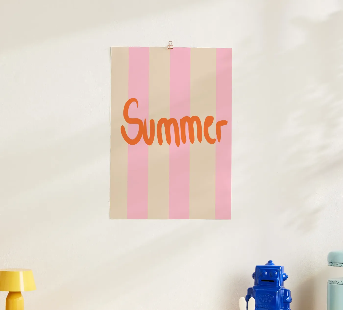 Summer stripes poster da Hej Ibiza by Ute Arnold