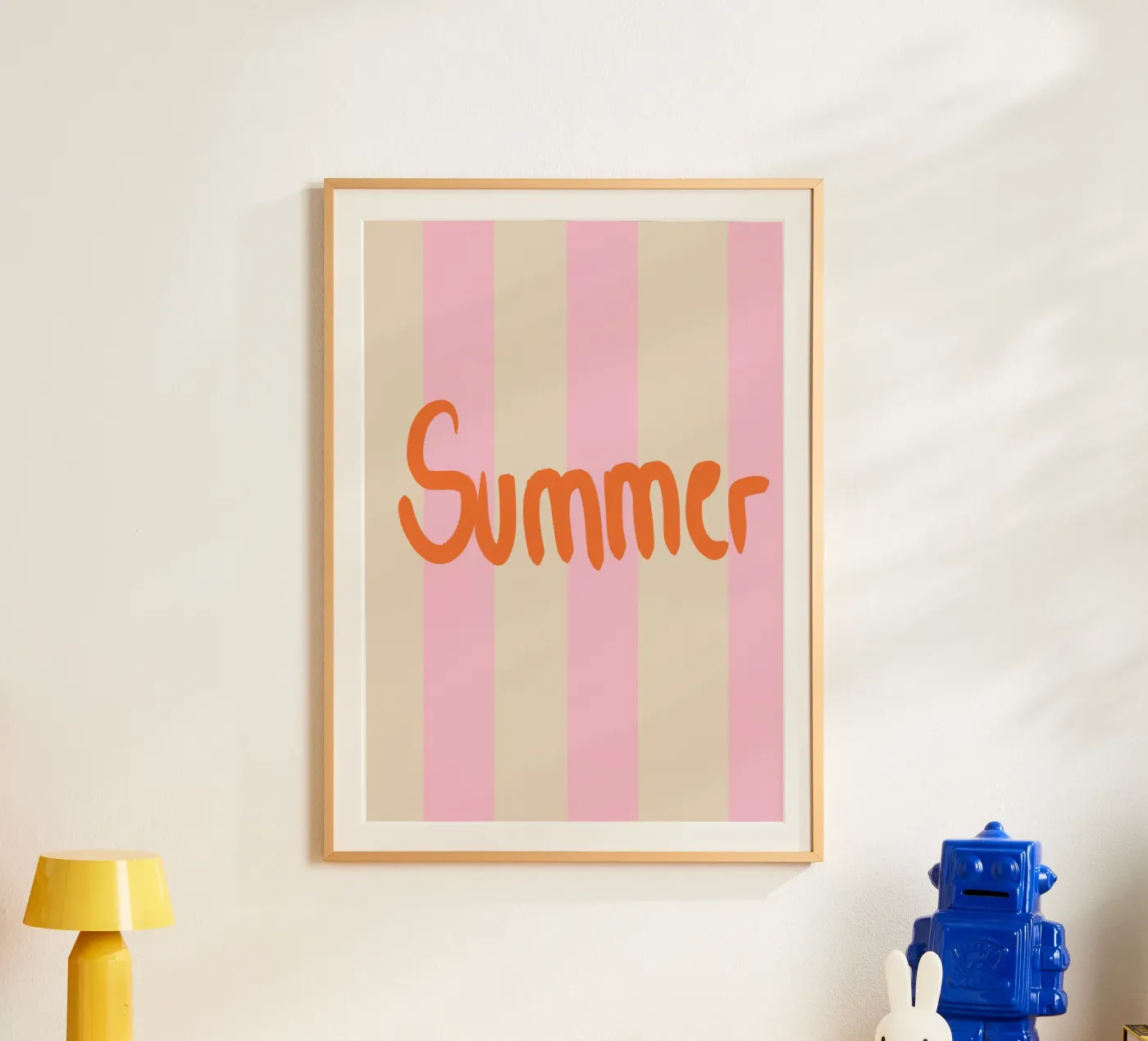 Summer stripes poster da Hej Ibiza by Ute Arnold