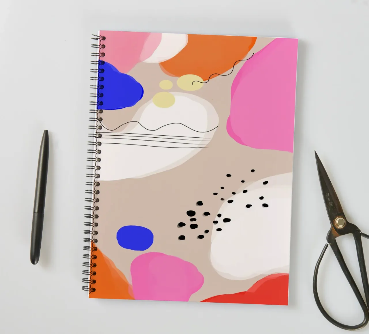 Colorful Desert notitieboek met spiraal van Hej Ibiza by Ute Arnold