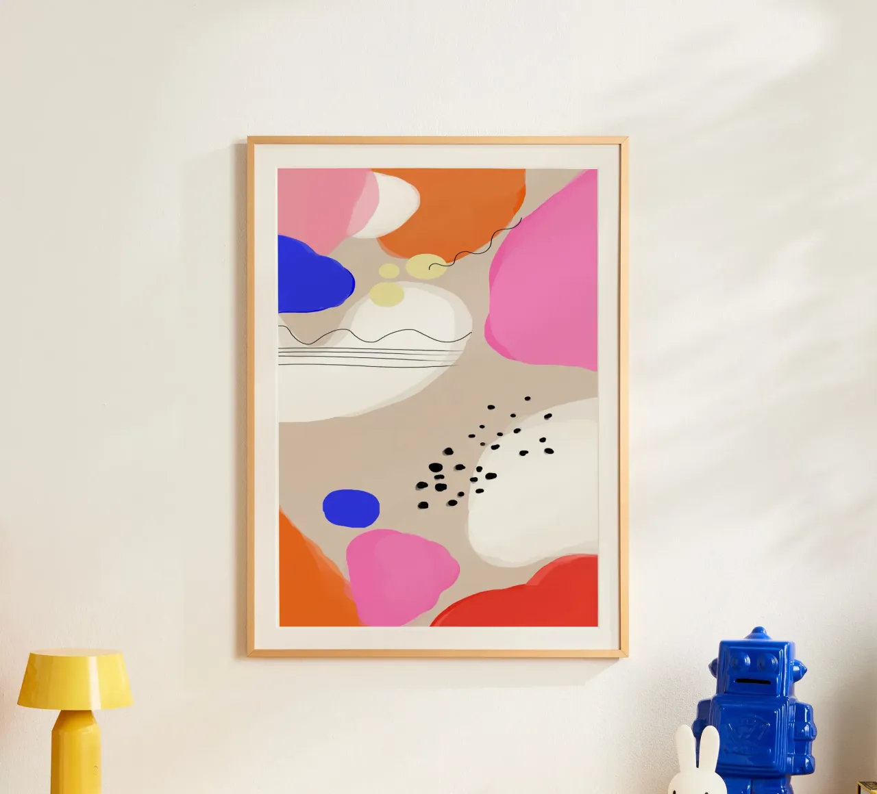 Colorful Desert poster con telaio in plastica da Hej Ibiza by Ute Arnold