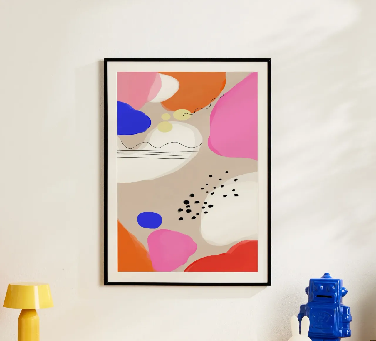 Colorful Desert poster con telaio in plastica da Hej Ibiza by Ute Arnold