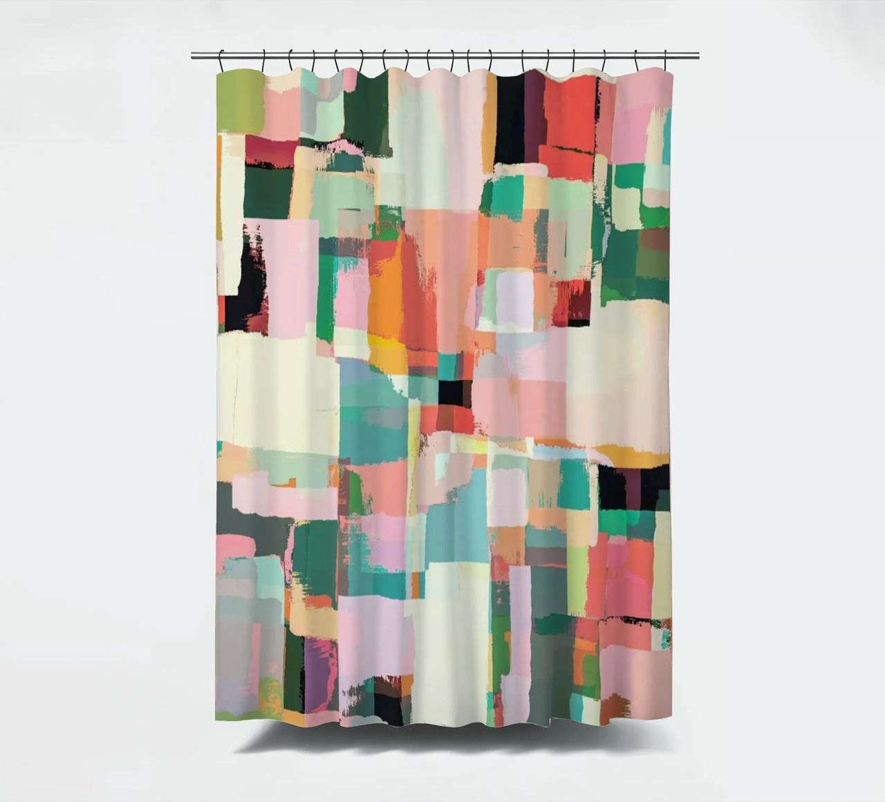 Abstract Painting No.9 shower curtain by Metron