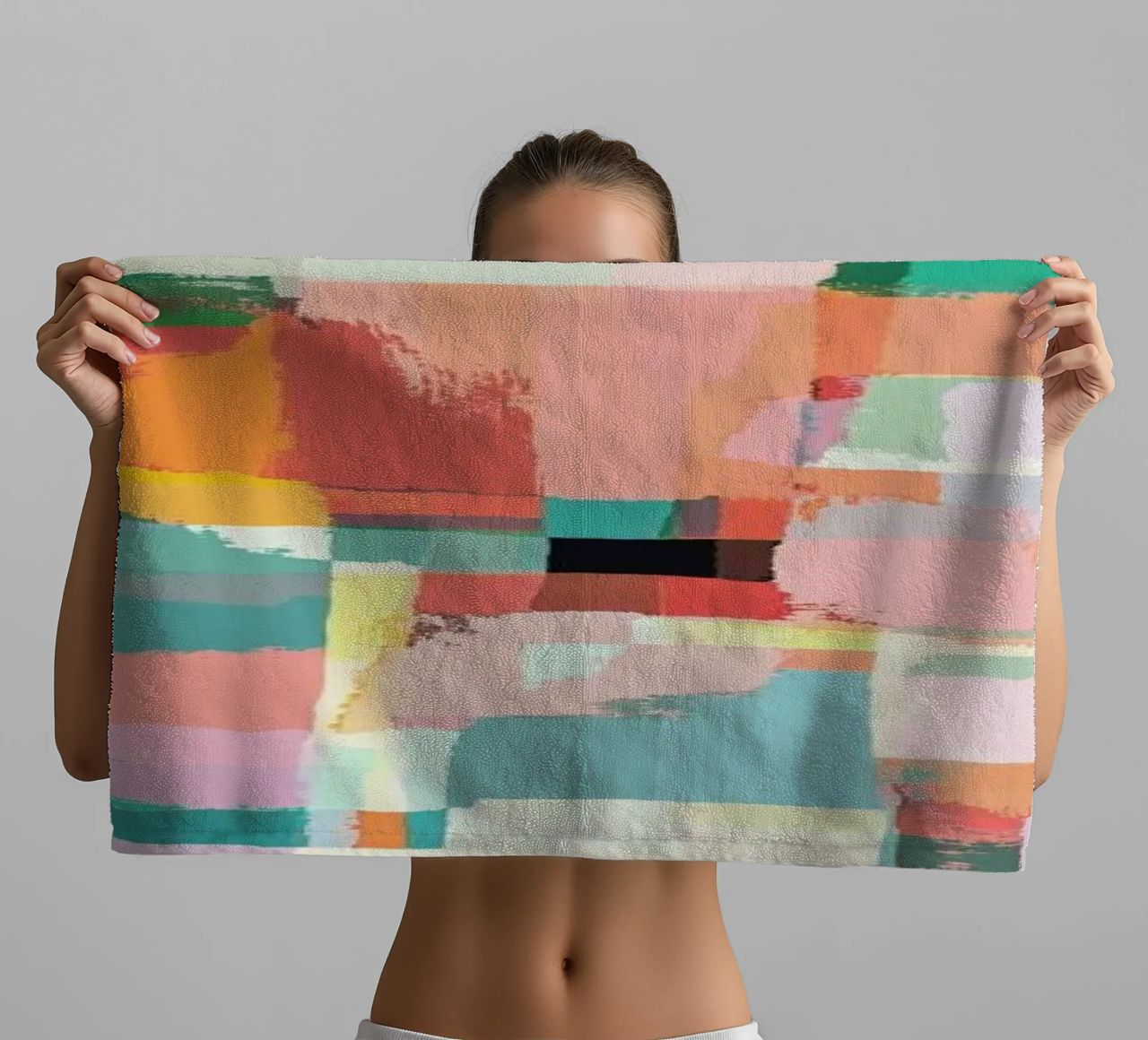 Abstract Painting No.9 towel by Metron
