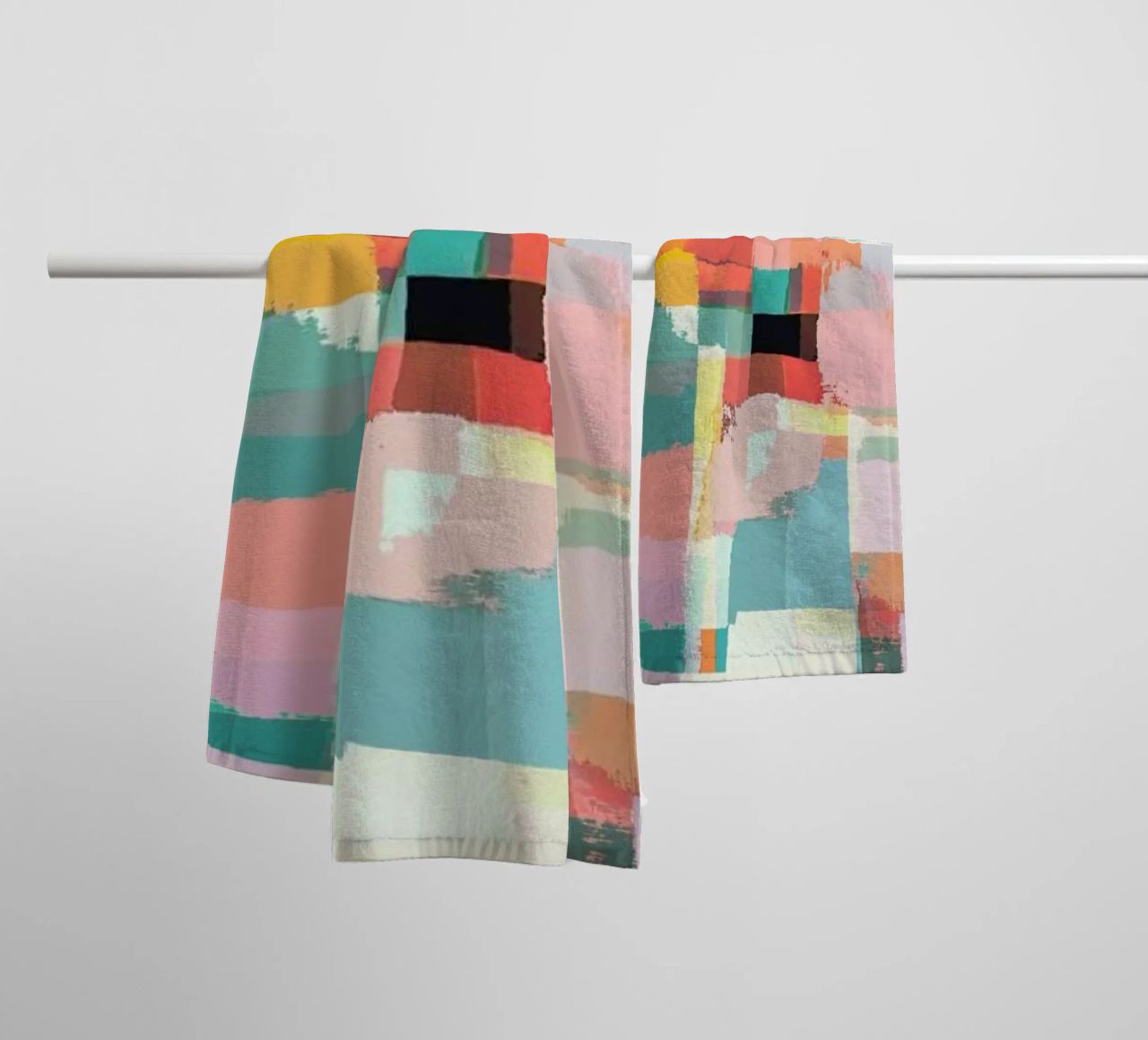 Abstract Painting No.9 towel by Metron