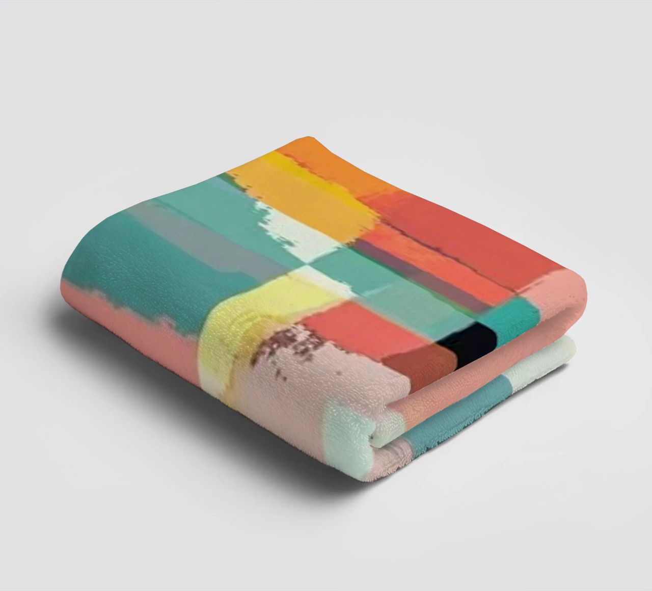 Abstract Painting No.9 towel by Metron