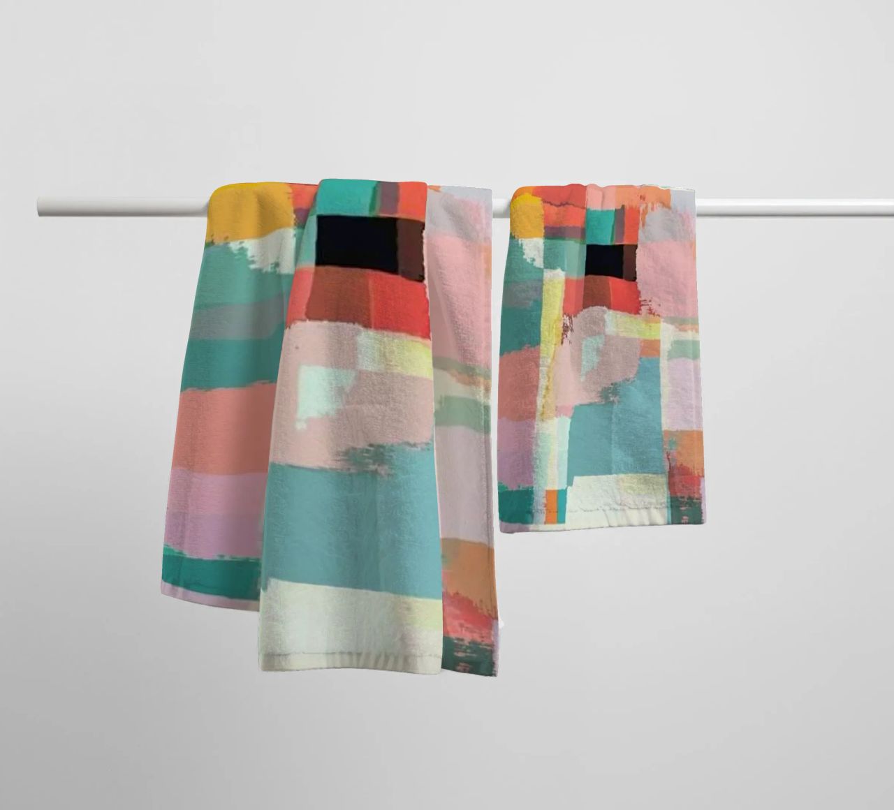 Abstract Painting No.9 towel by Metron