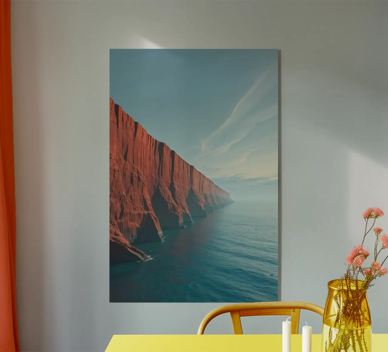 Sylt’s Towering Red Cliffs plexiglass da AlbertKlee