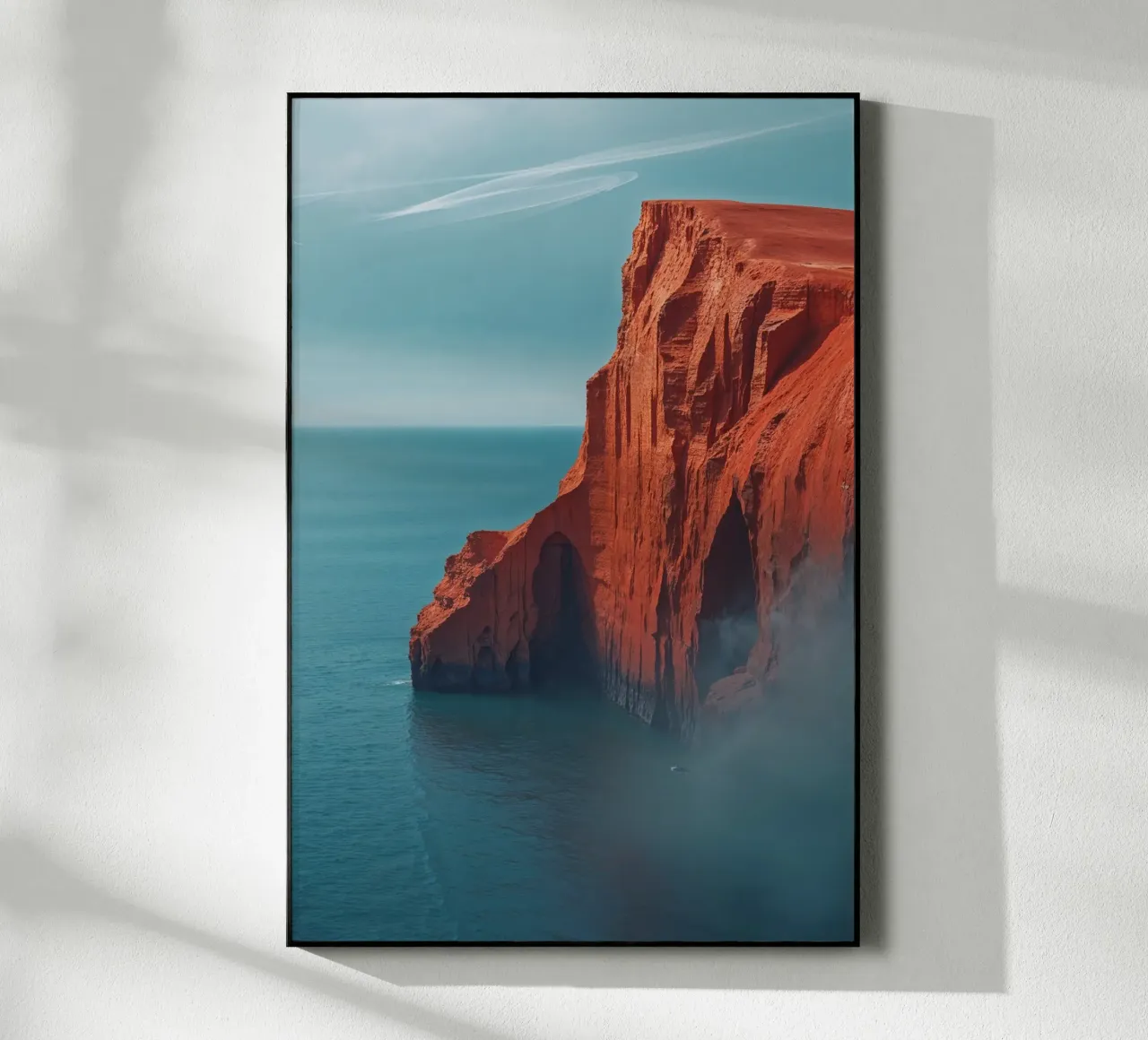Sylt’s Iconic Cliffs in the Morning Mist plexiglass da AlbertKlee