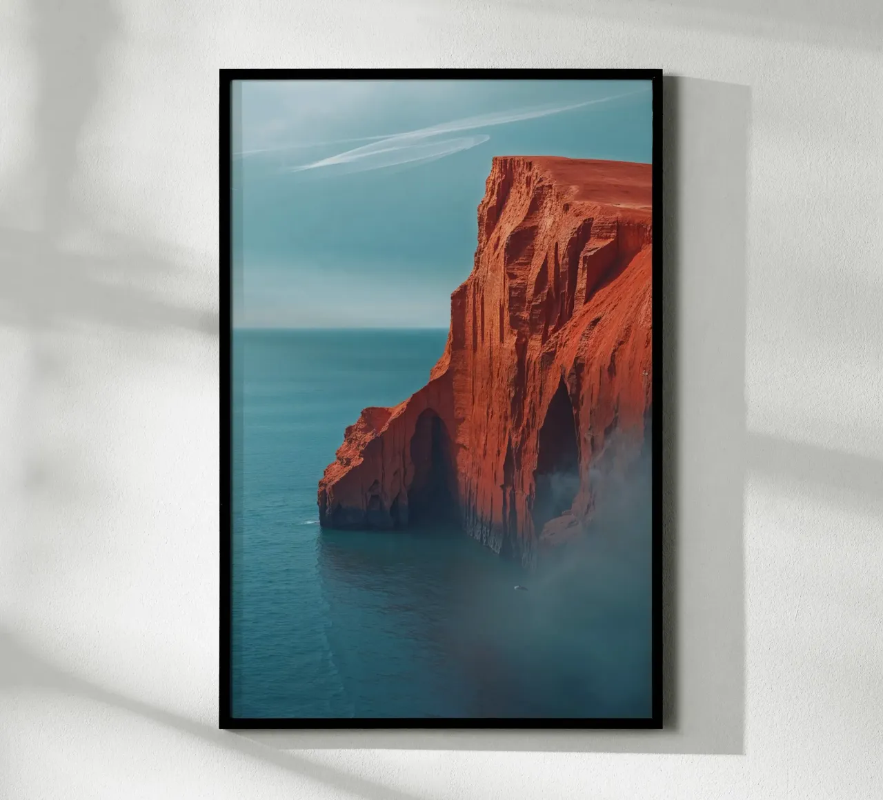 Sylt’s Iconic Cliffs in the Morning Mist carta hahnemühle da AlbertKlee