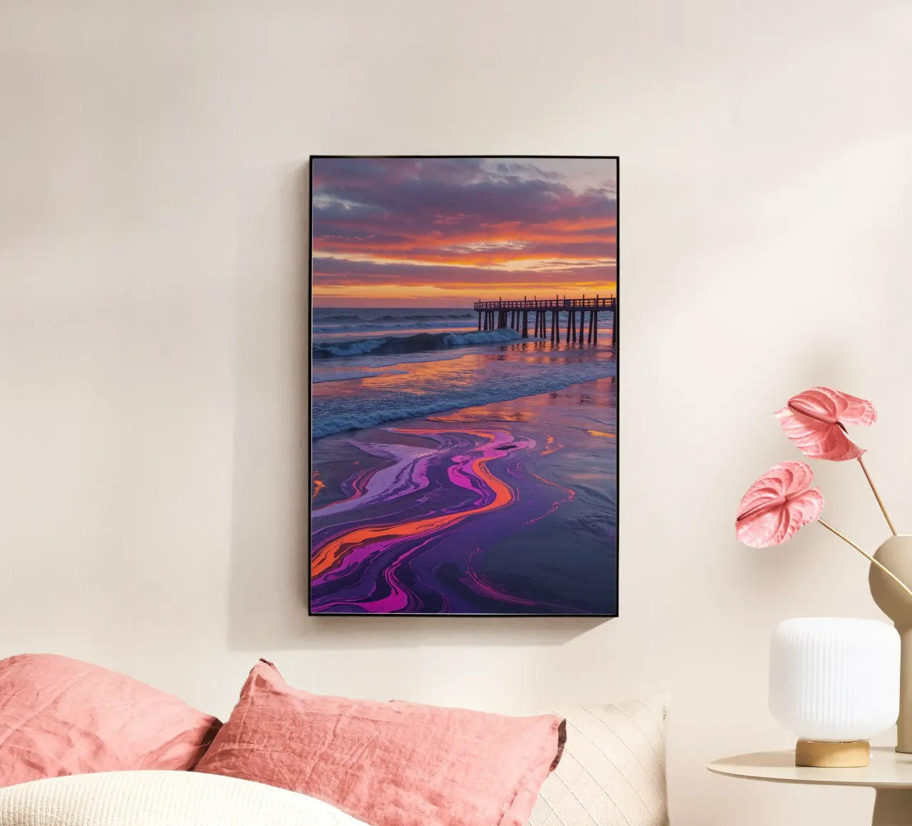 L'orizzonte di Sylt in un vivace sogno costiero plexiglass da AlbertKlee