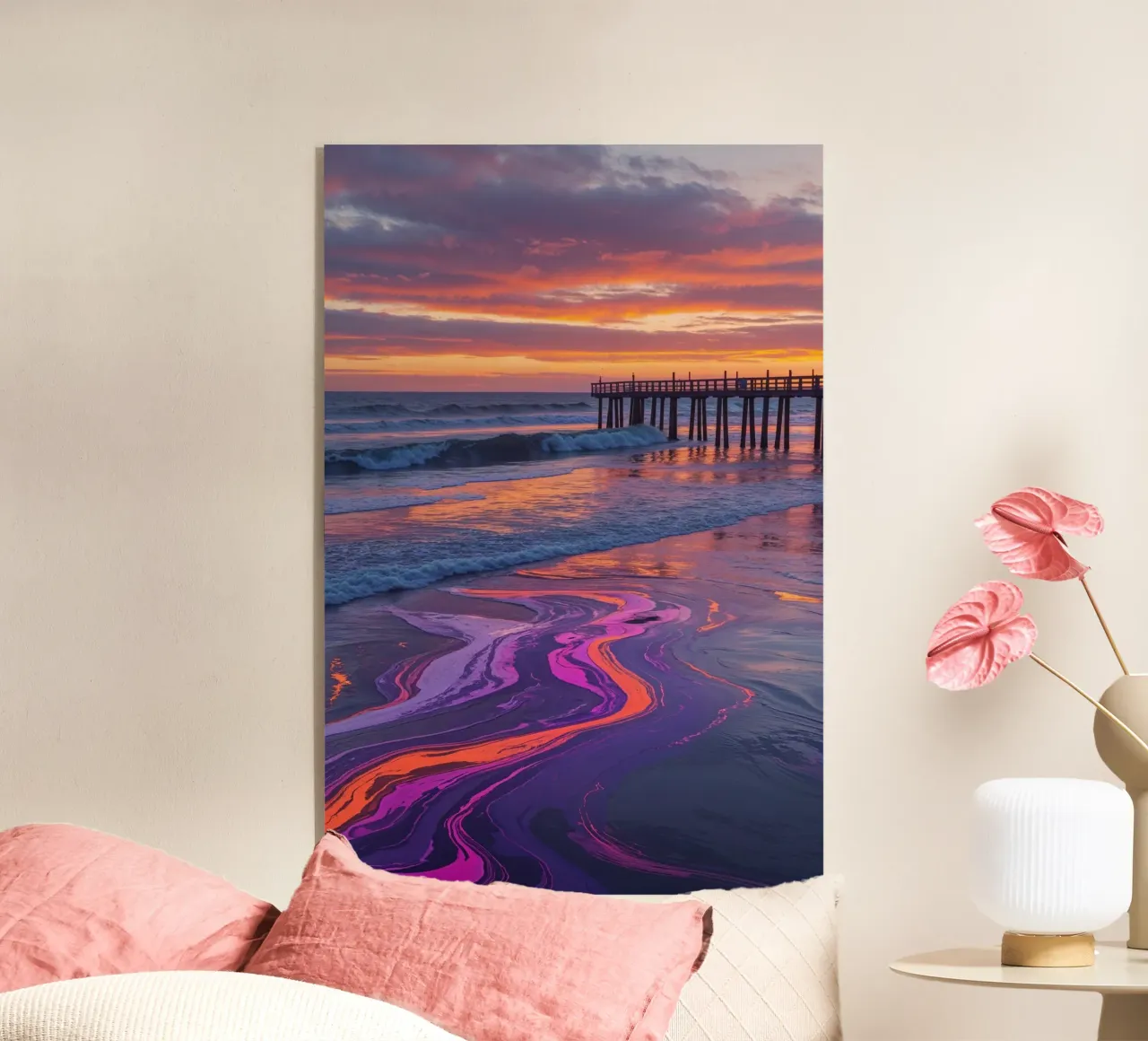 L'orizzonte di Sylt in un vivace sogno costiero plexiglass da AlbertKlee