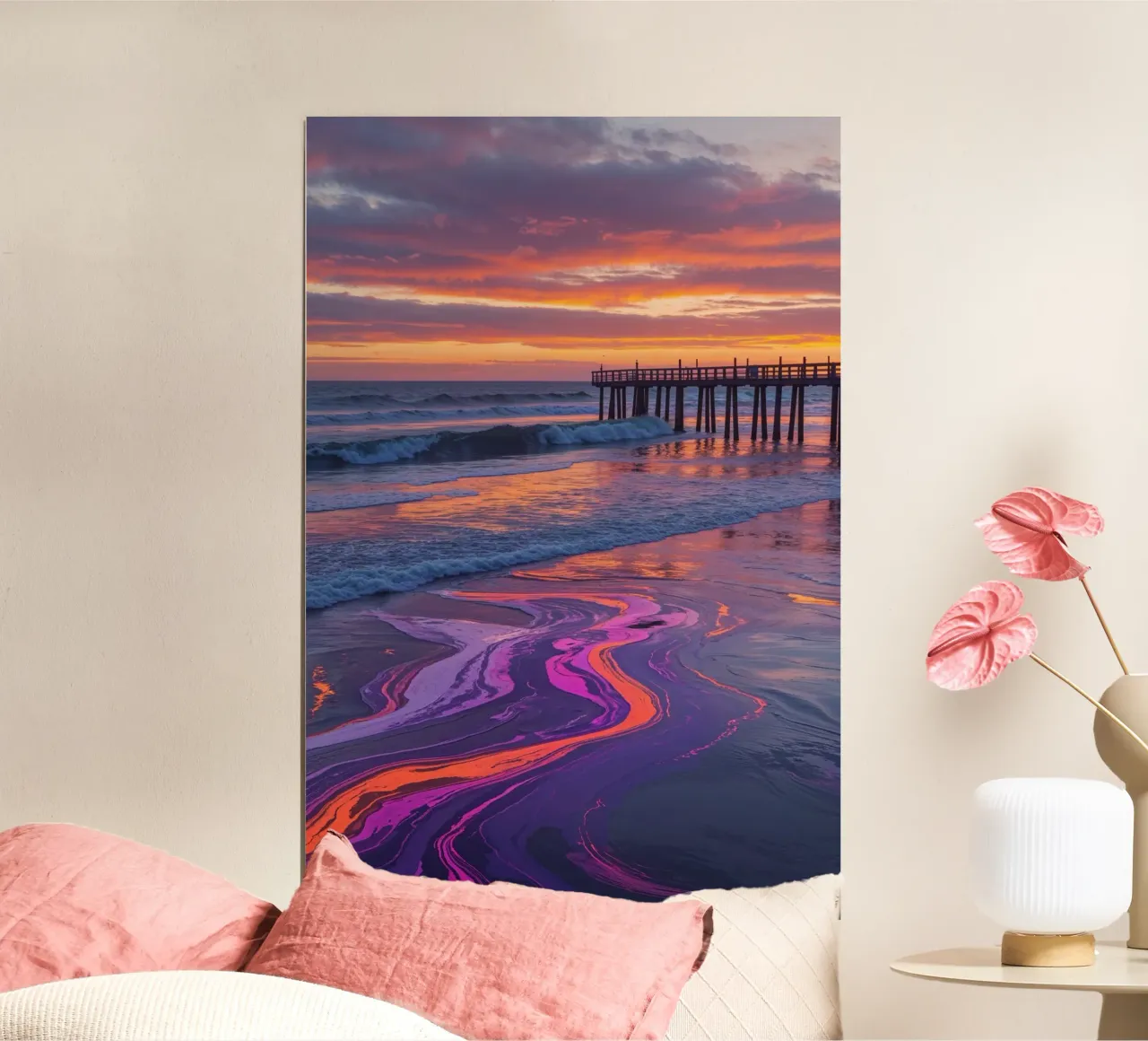 L'orizzonte di Sylt in un vivace sogno costiero poster da AlbertKlee