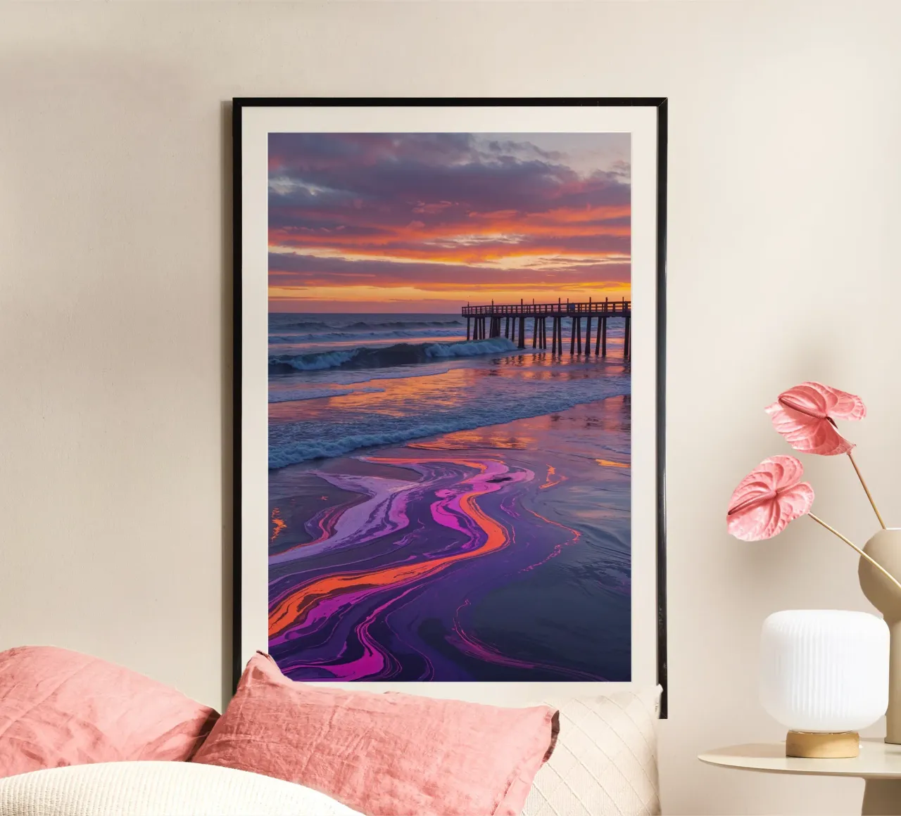 L'orizzonte di Sylt in un vivace sogno costiero poster da AlbertKlee