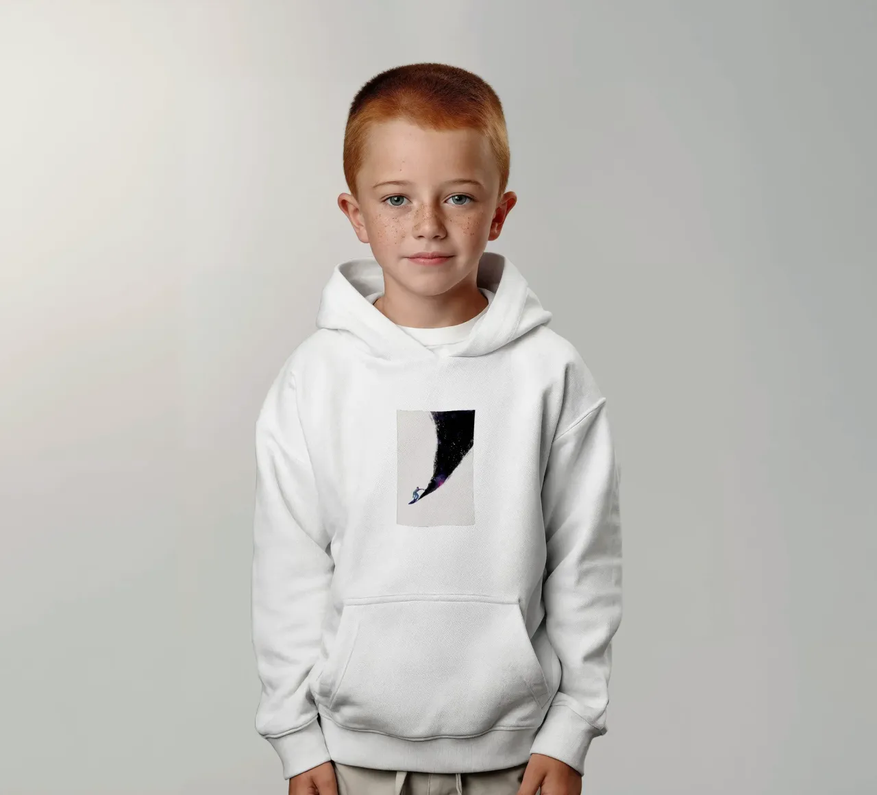 Surfing the Universe kids hoodie by Róbert Farkas