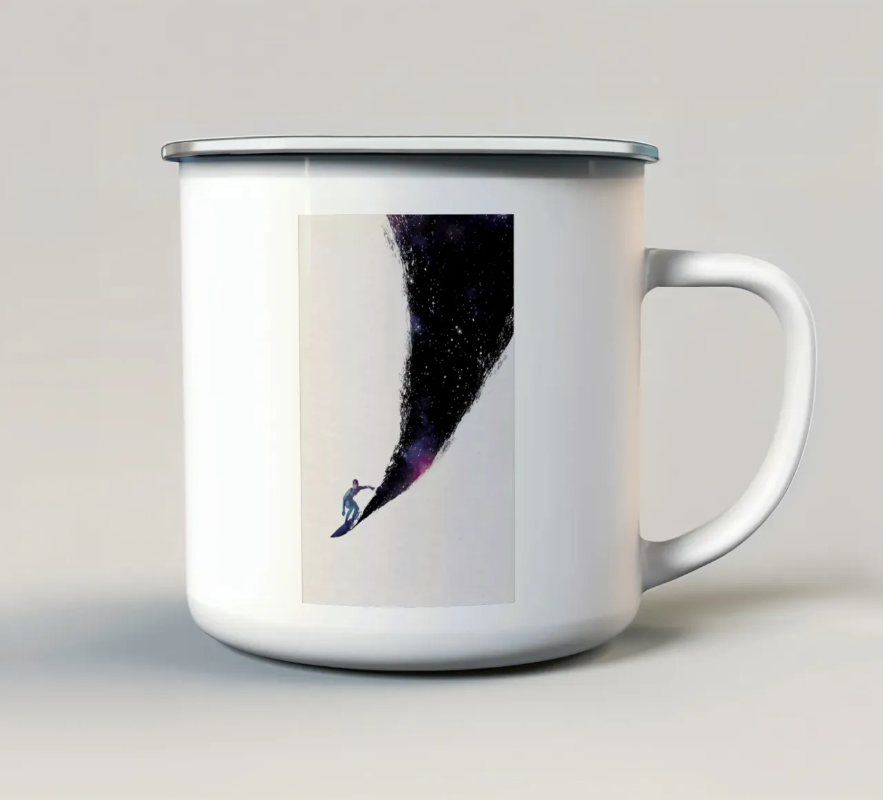 Surfing the Universe tazza in smalto da Róbert Farkas