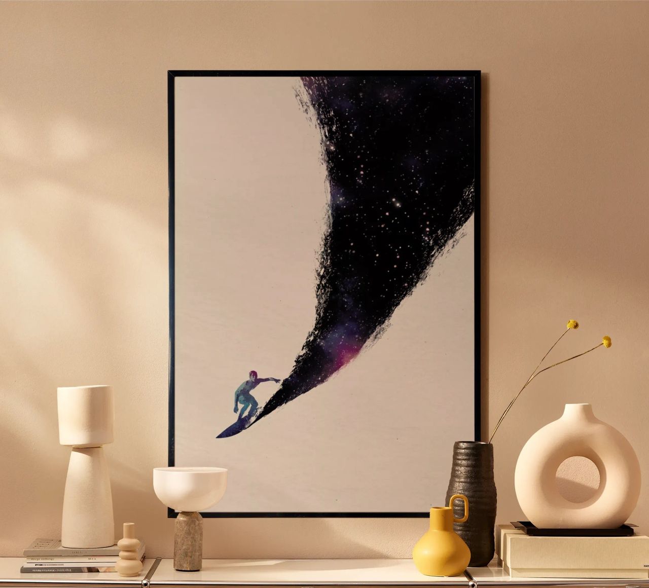 Surfing the Universe Poster von Róbert Farkas