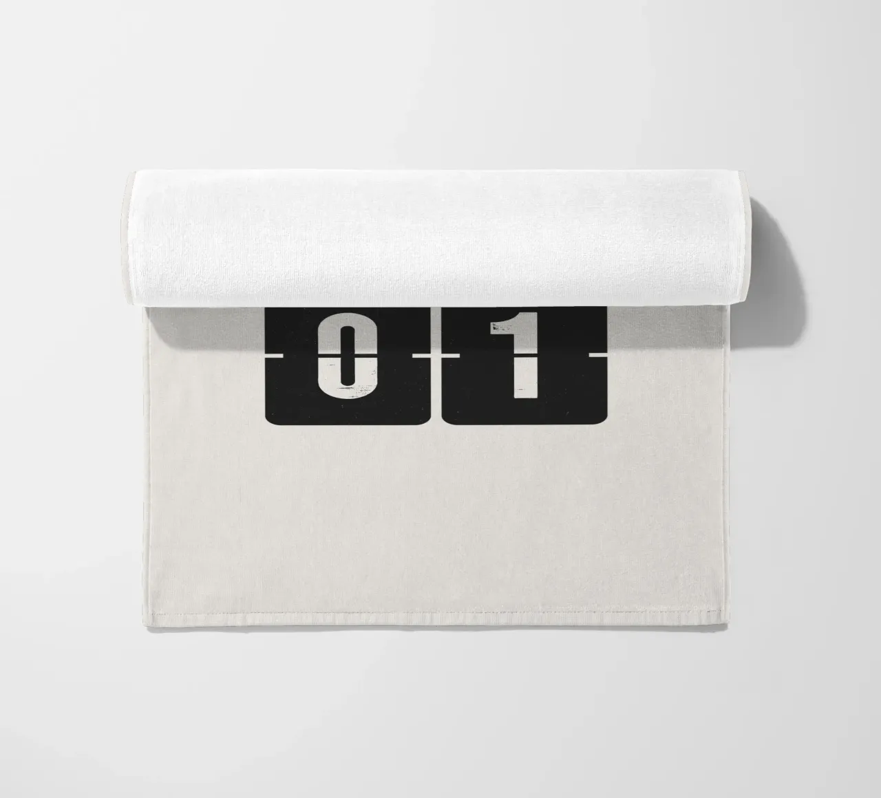 2001 Jaar strandhanddoek van Vintagrafica