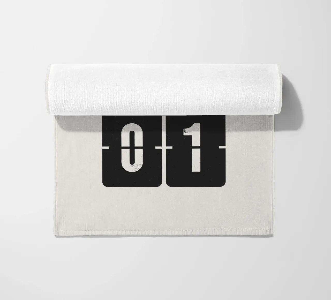 2001 Jaar strandhanddoek van Vintagrafica