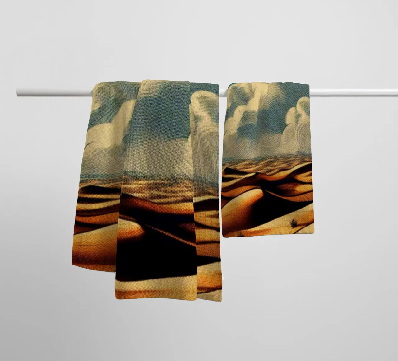 Desierto - Póster vintage toalla de baño de posterprints-by-nomad