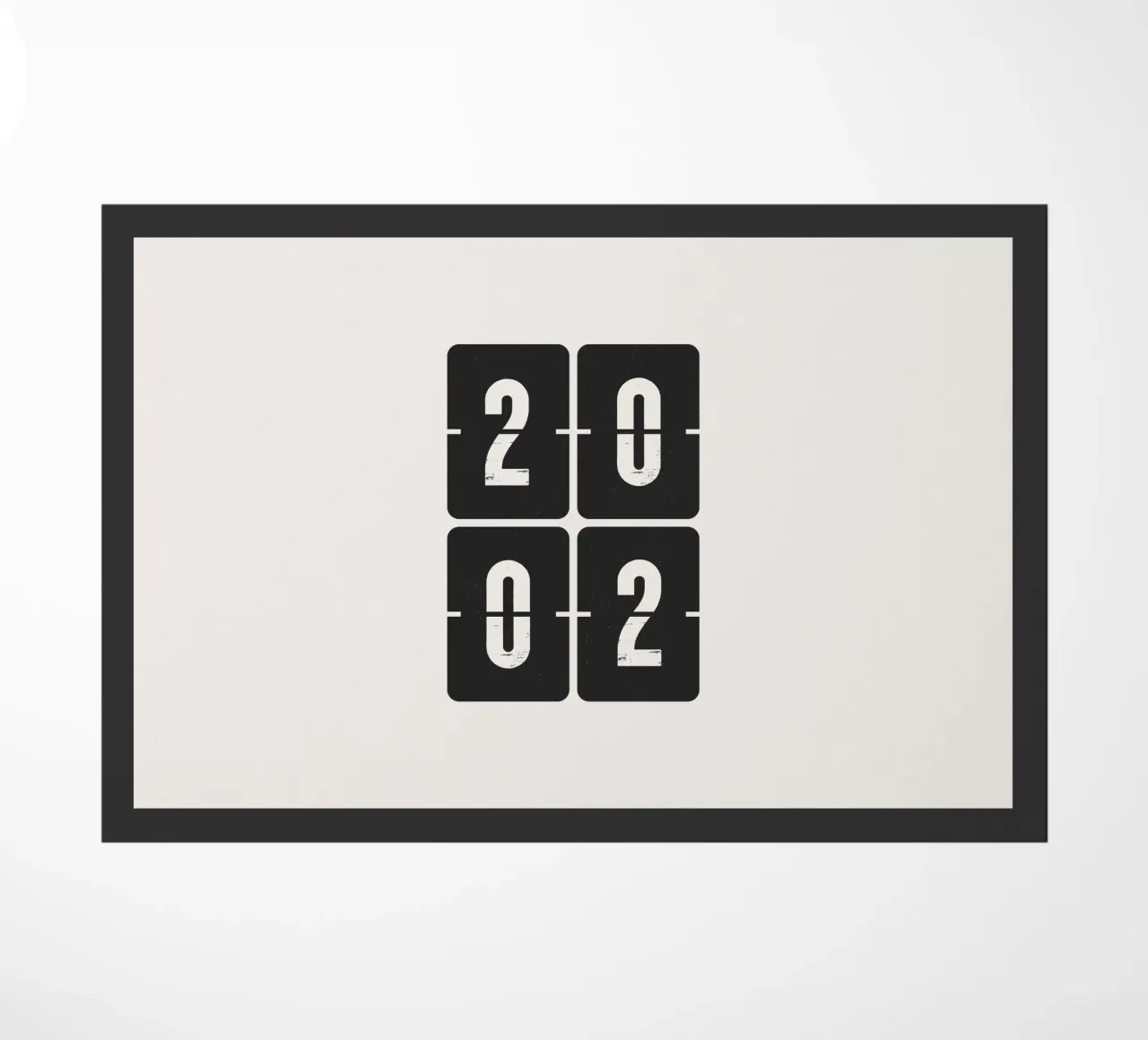 2002 Year doormat by Vintagrafica