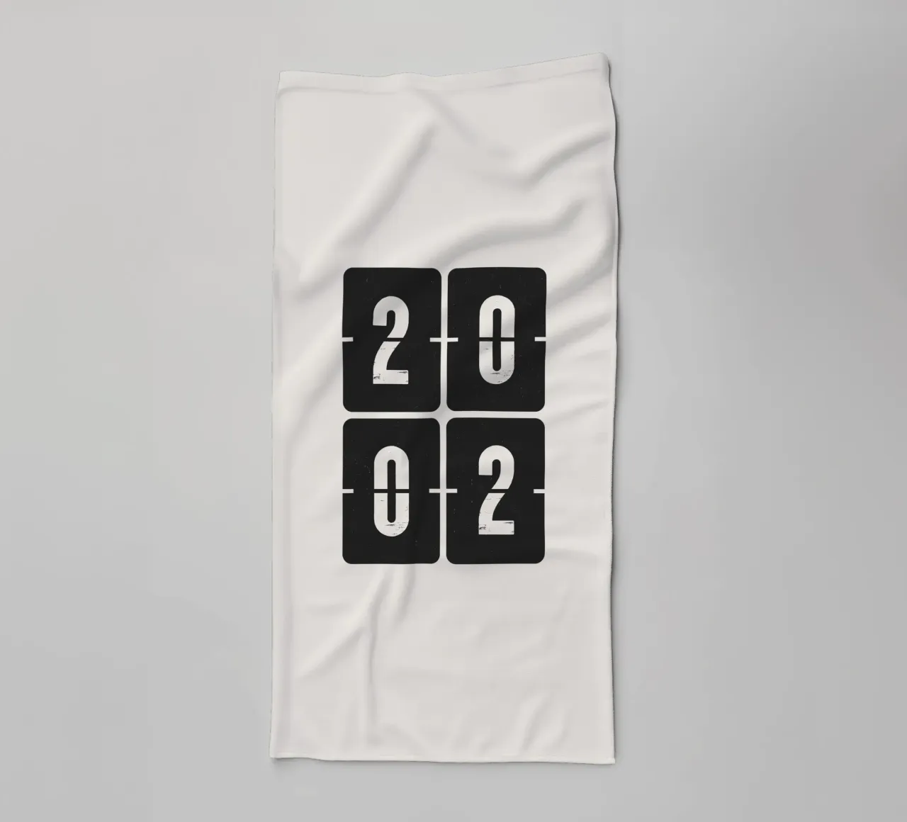 2002 Jaar badhanddoek van Vintagrafica