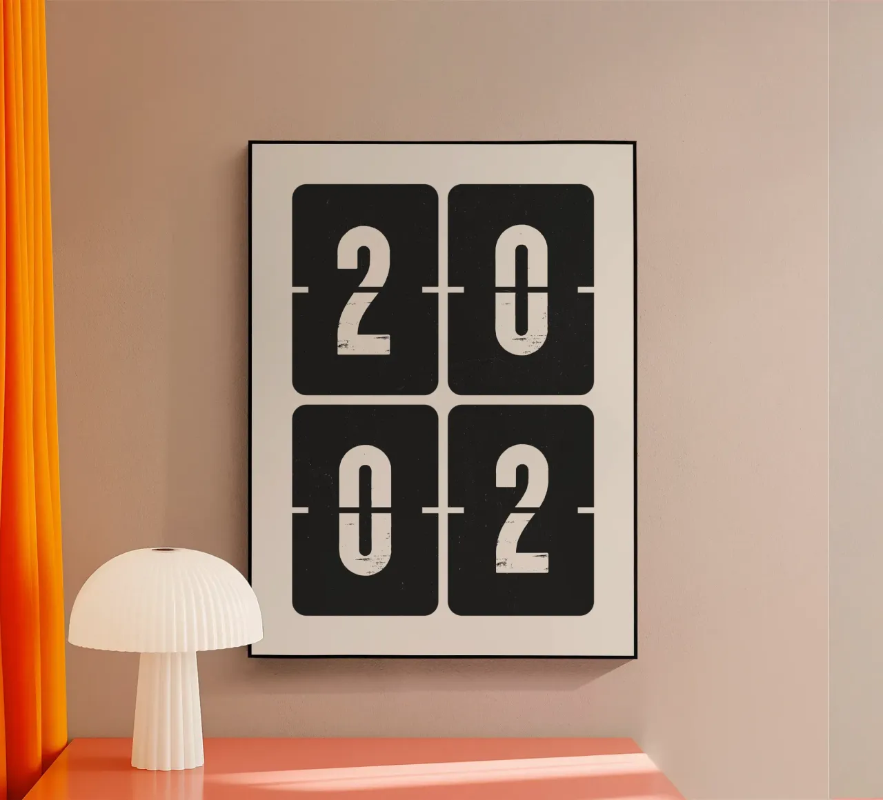 2002 Year acryl van Vintagrafica