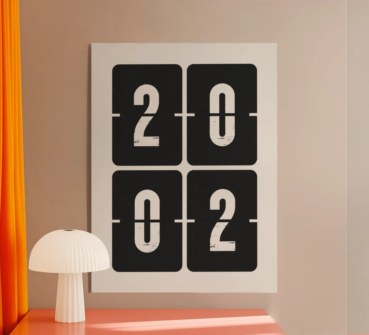 2002 Year acryl van Vintagrafica