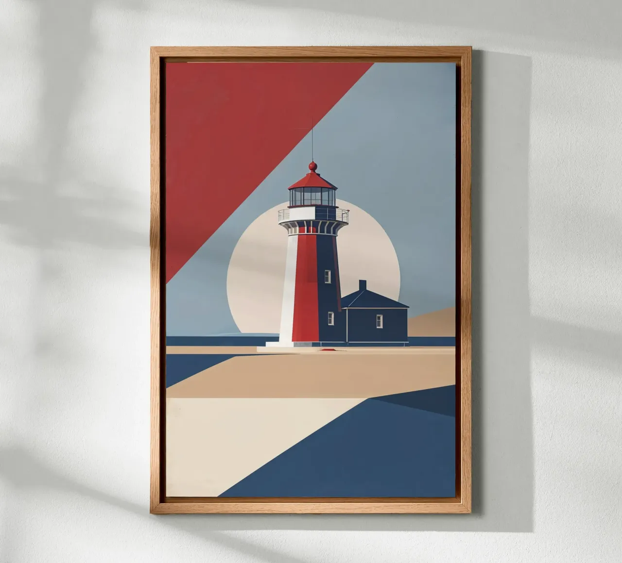 Graphic Hörnum Lighthouse with a Contemporary Twist tela da AlbertKlee