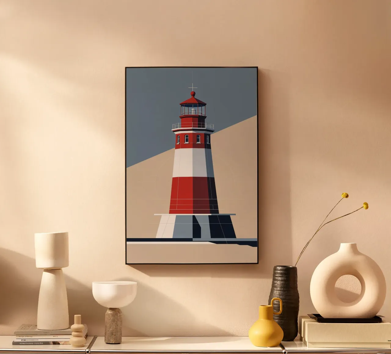 Hörnum Lighthouse in a Play of Light and Shadow plexiglass da AlbertKlee