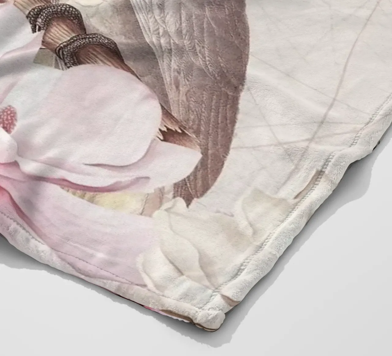 Cacatua vintage con giungla di magnolia e ibisco coperta in pile da Vintage World - Uta Naumann
