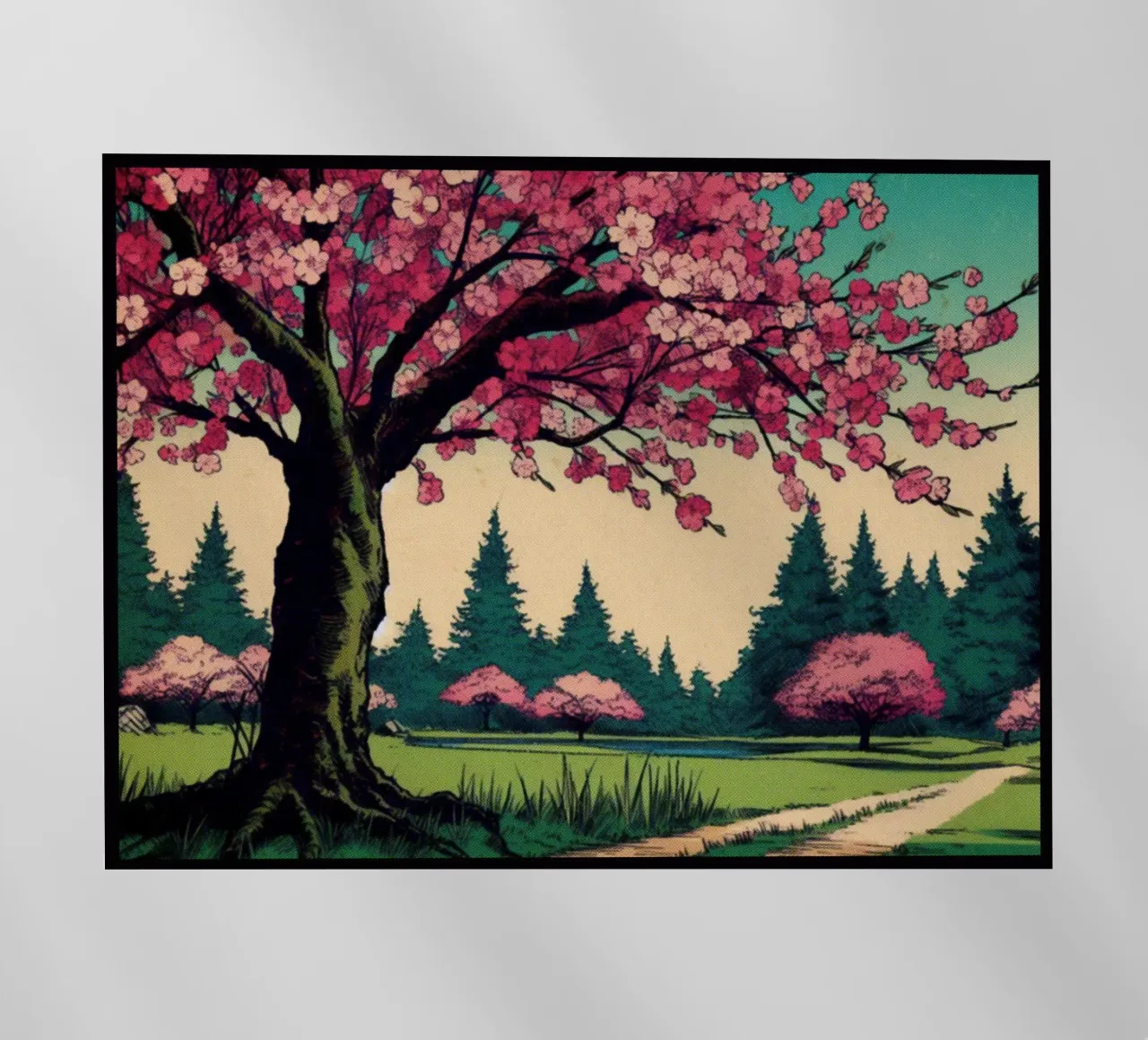 Sakura - Stampa poster d'epoca pellicola backlit da posterprints-by-nomad