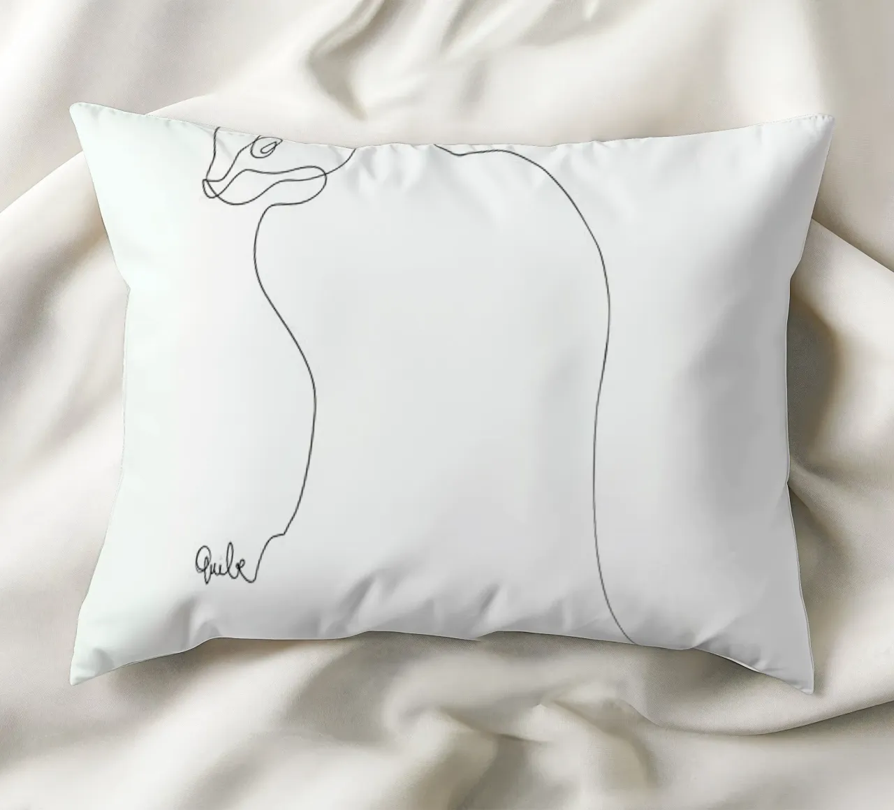 One Line Cat cuscino da Quibe